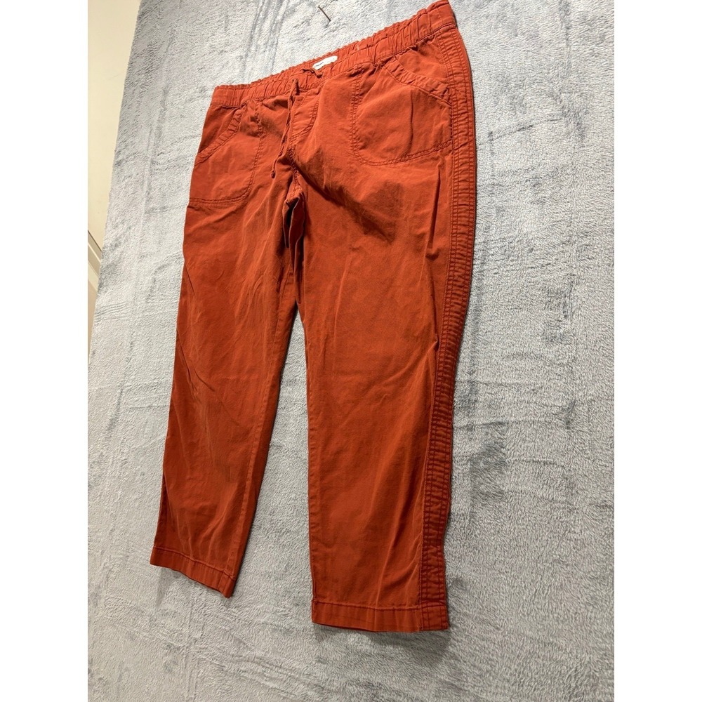 Sonoma XL Rust Womens Drawstring Pull-on Pants Boho Casual - Picture 3 of 9